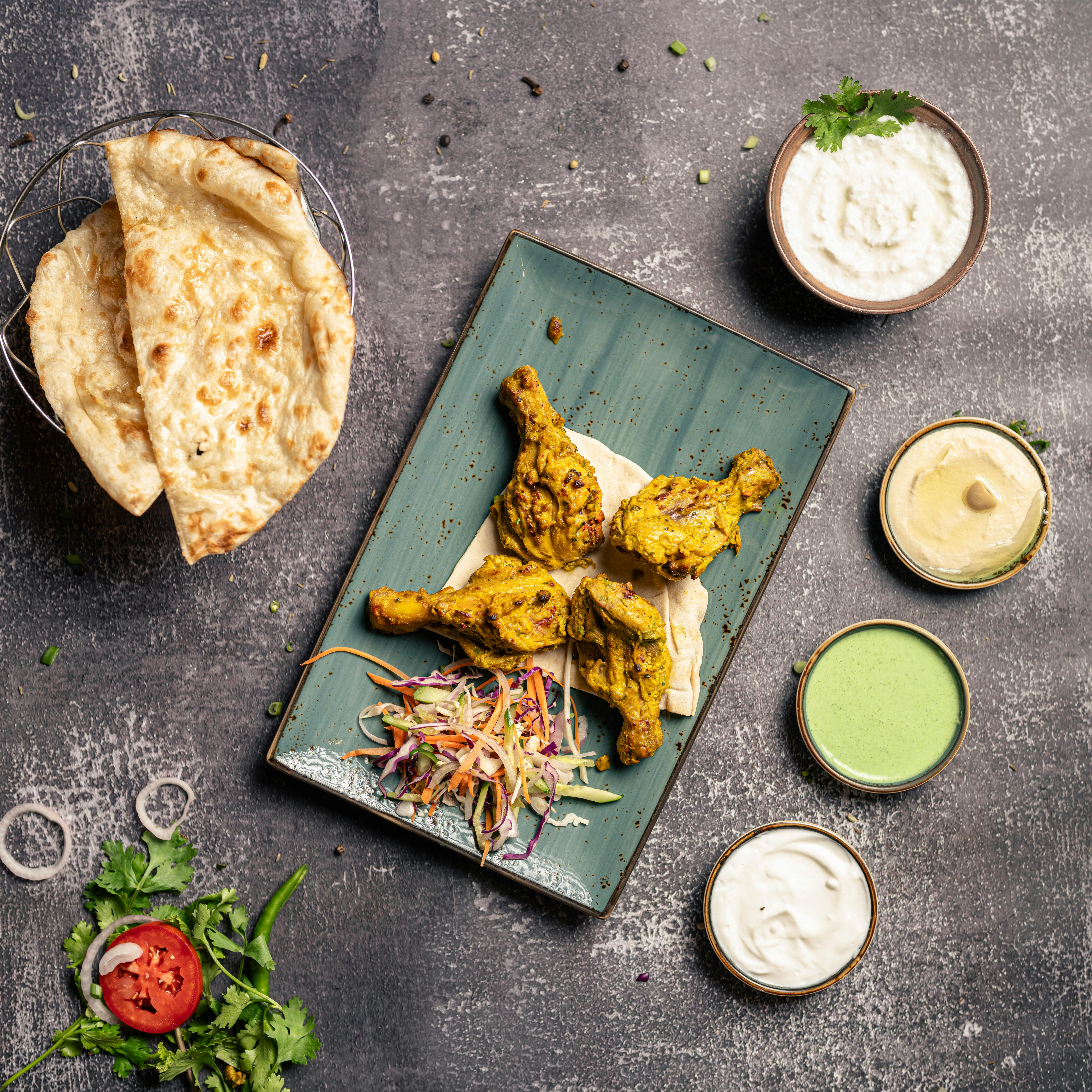 Indian catering live station, royal-themed